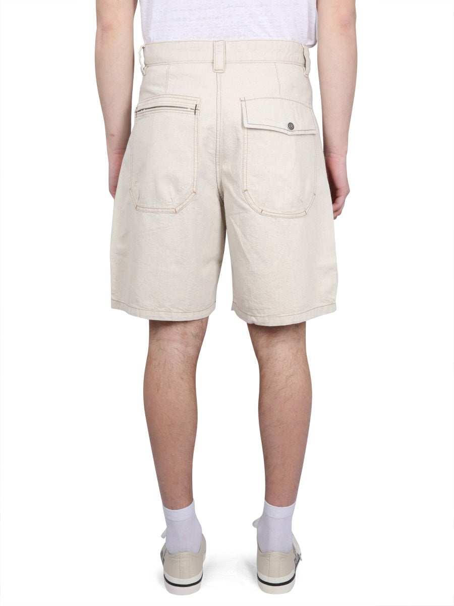 Marant Men Peio Denim Bermuda Shorts ISABEL MARANT