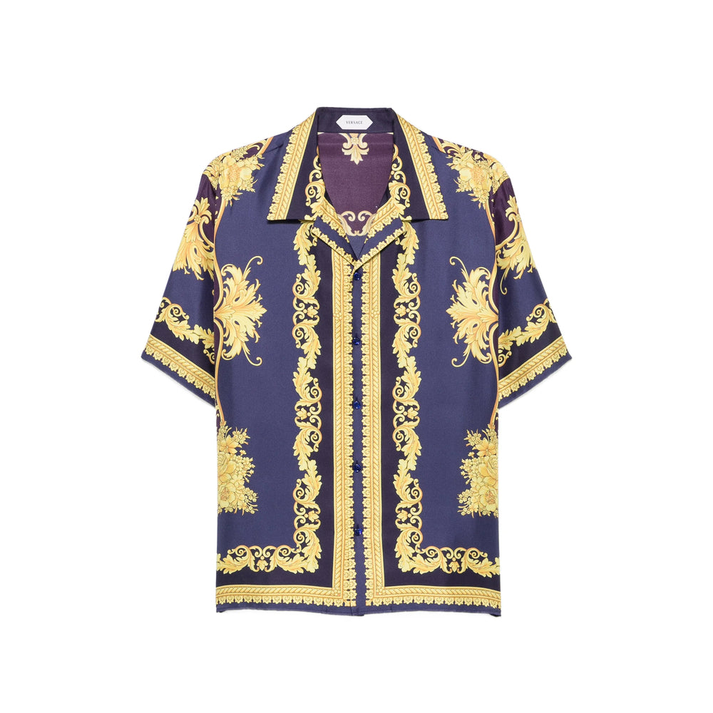 Versace Purple Shirts Men VERSACE