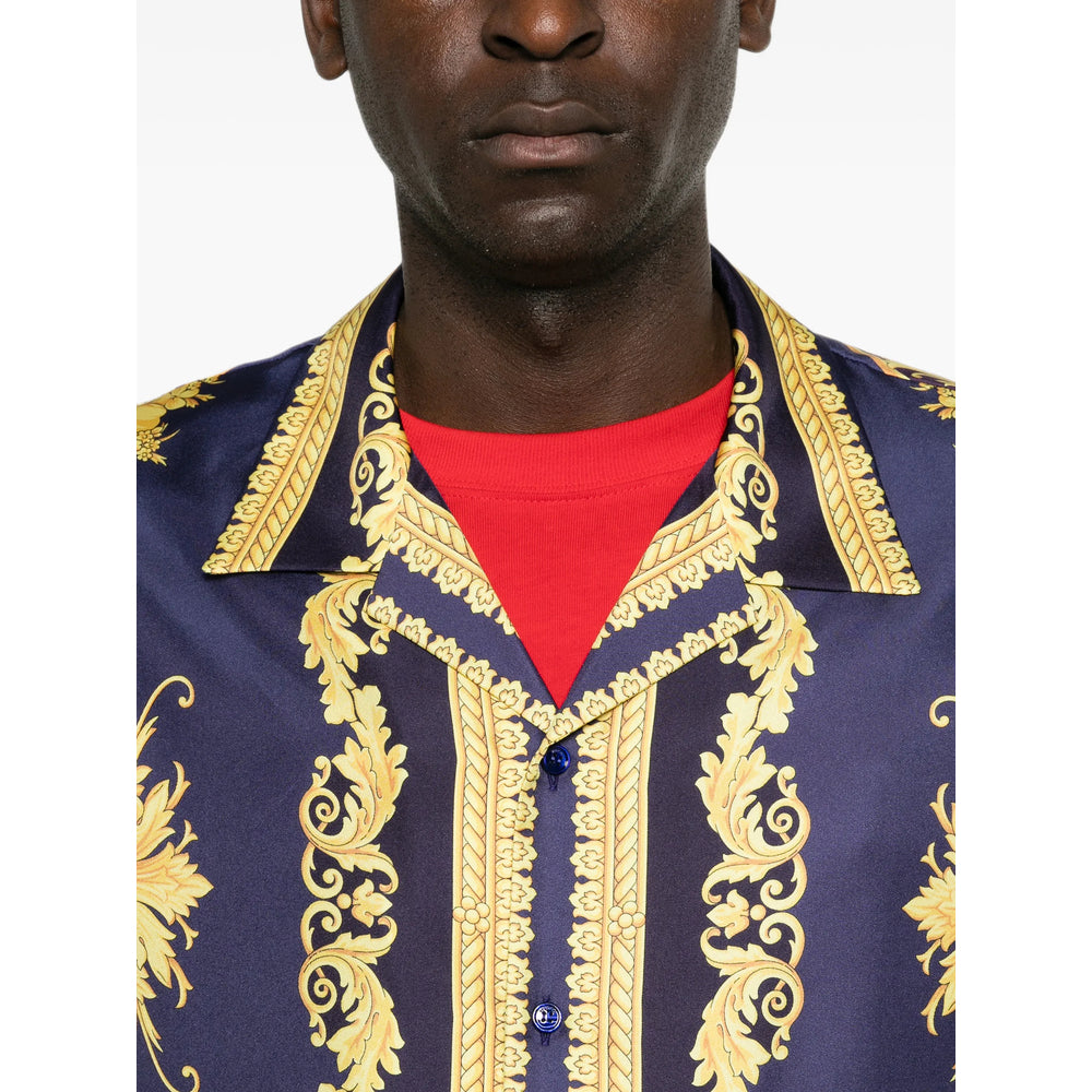 Versace Purple Shirts Men VERSACE