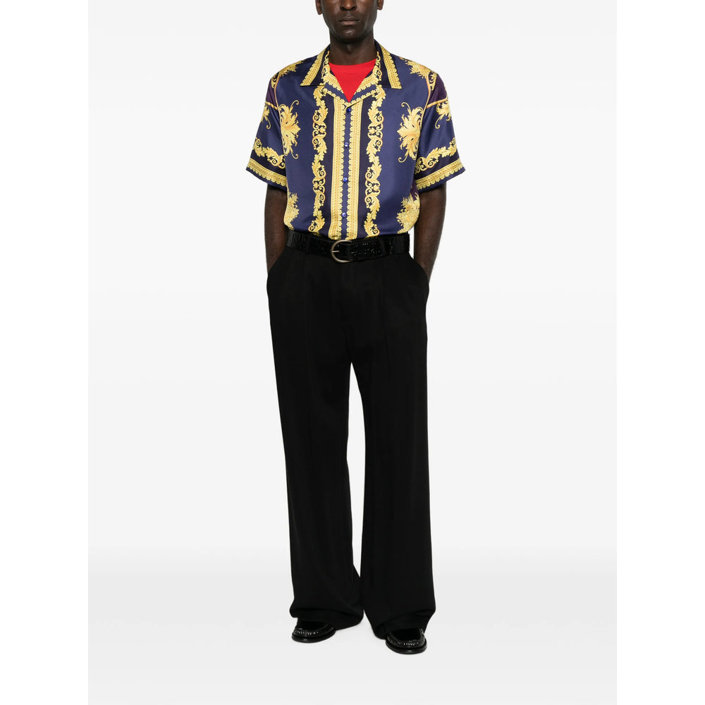 Versace Purple Shirts Men VERSACE
