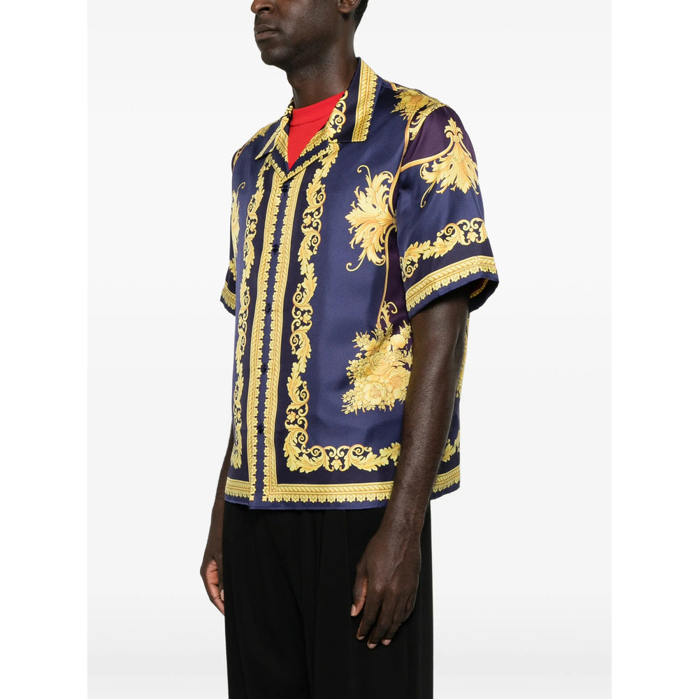Versace Purple Shirts Men VERSACE