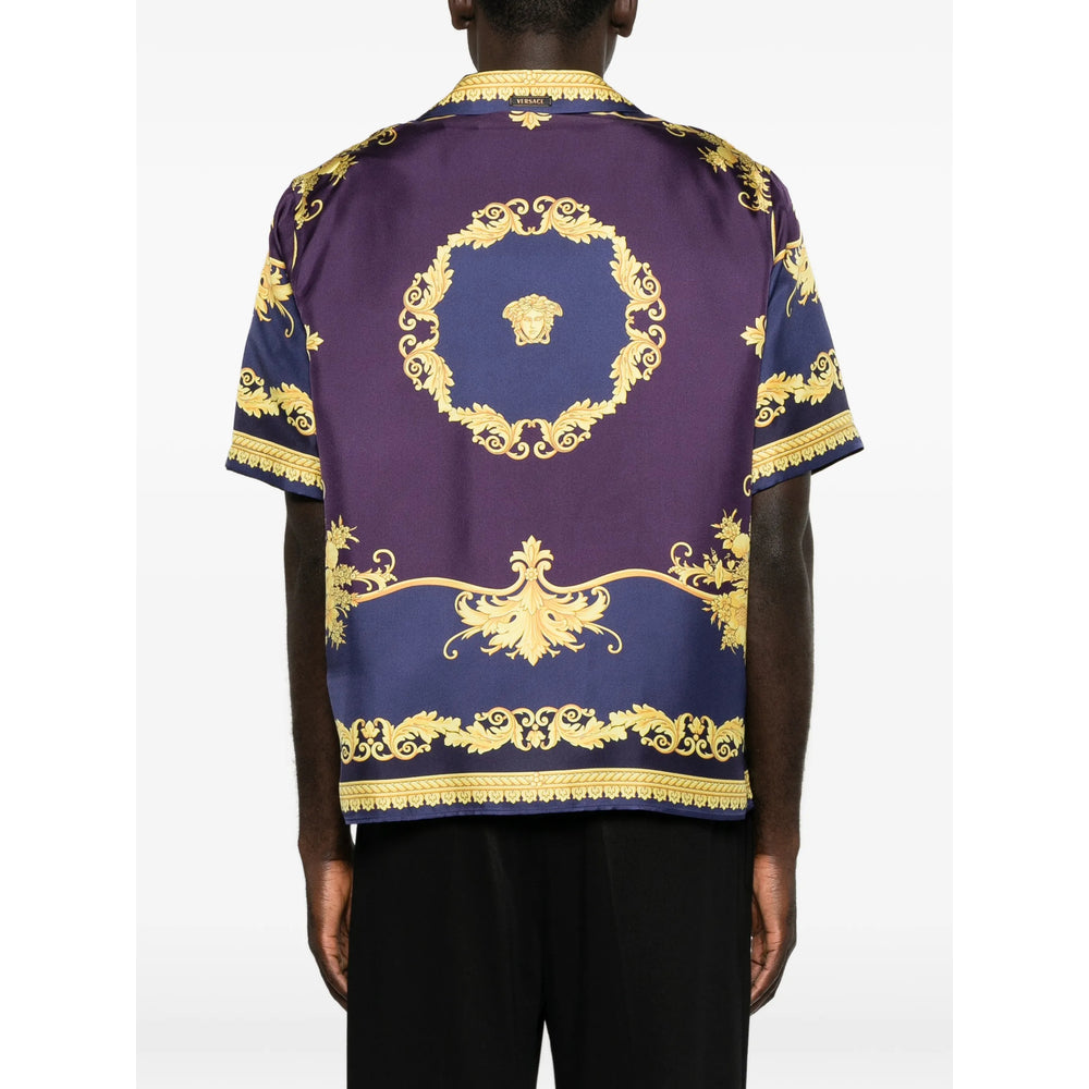 Versace Purple Shirts Men VERSACE
