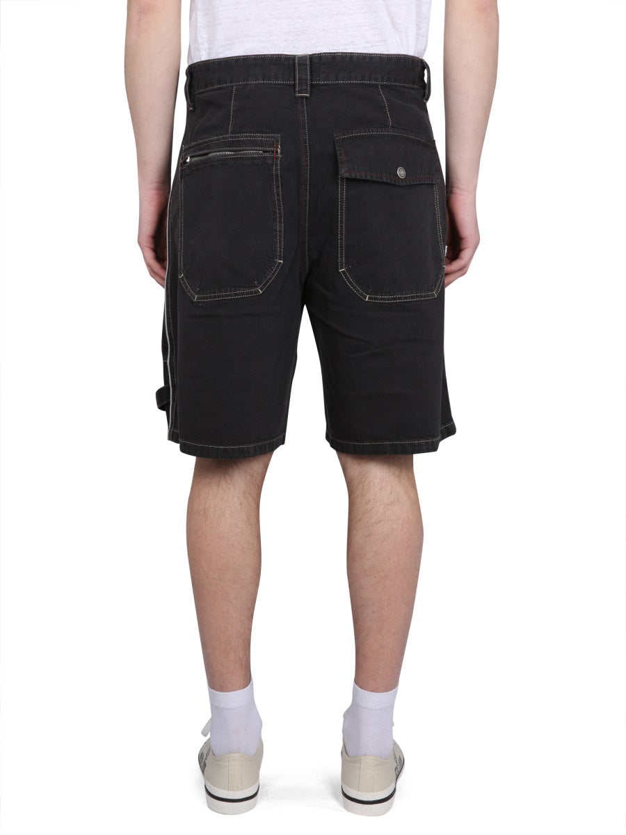 Marant Men Peio Denim Bermuda Shorts ISABEL MARANT