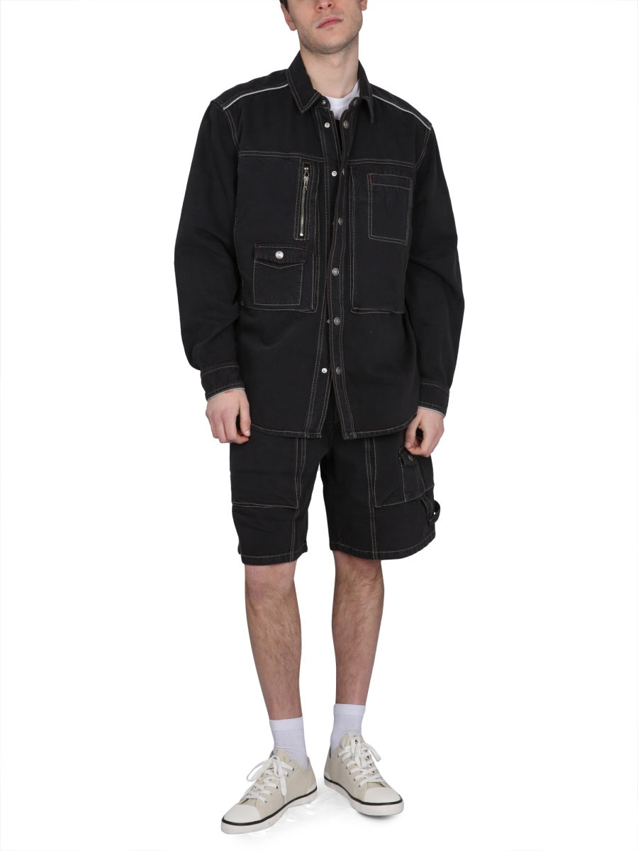 Marant Men Peio Denim Bermuda Shorts ISABEL MARANT