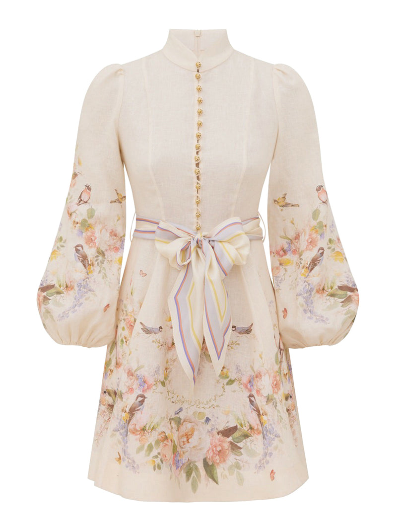 Zimmermann Women Valiant Buttoned Mini Dress ZIMMERMANN