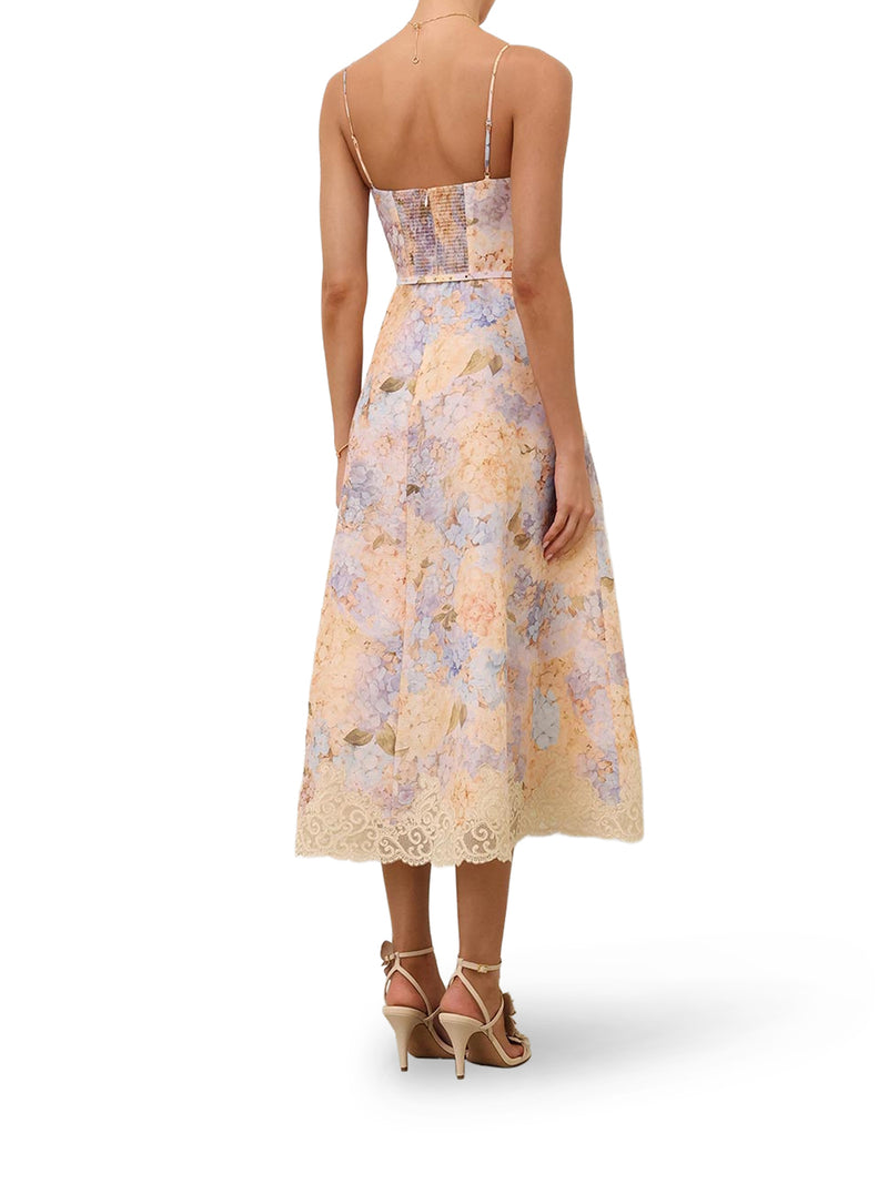 Zimmermann Women Valiant Tucked Midi Dress ZIMMERMANN