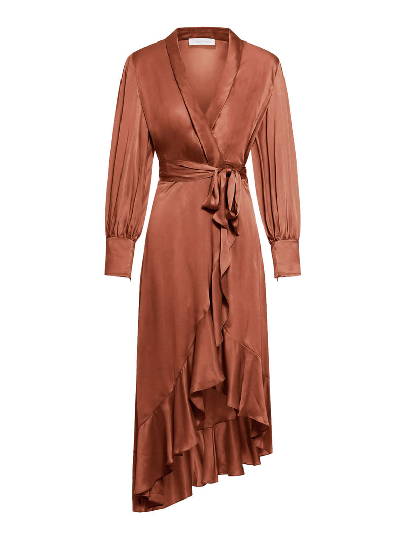 Zimmermann Women Silk Wrap Dress ZIMMERMANN