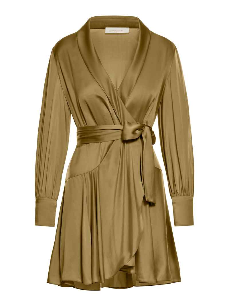 Zimmermann Women Silk Wrap Mini Dress ZIMMERMANN