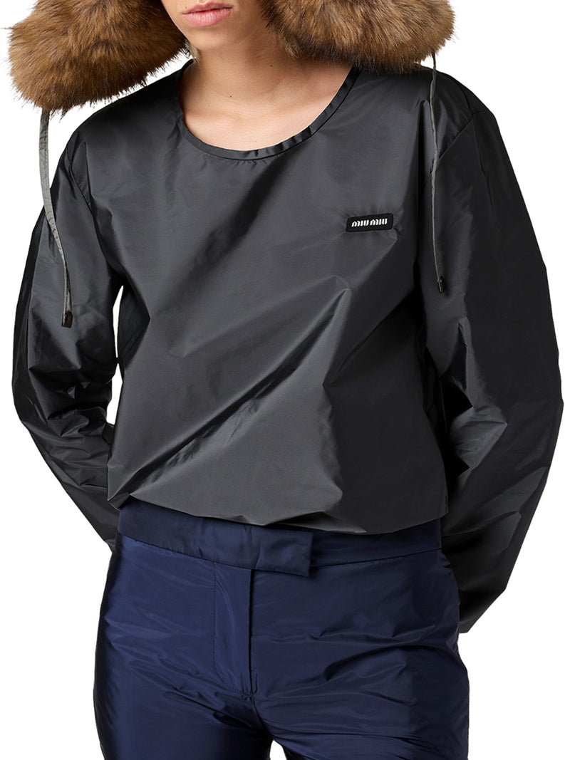 Miu Miu Women Technical Fabric Top MIU MIU