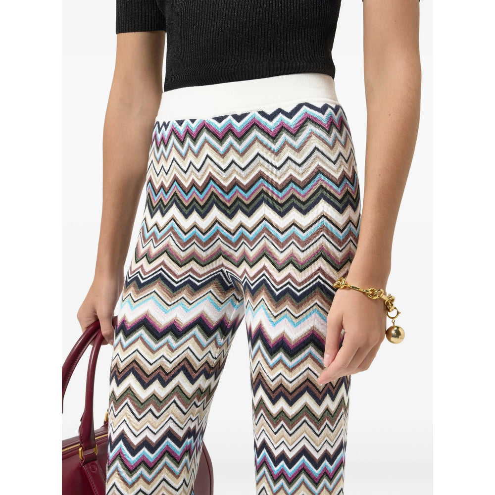 Missoni White Trousers - Flared Trousers Women MISSONI
