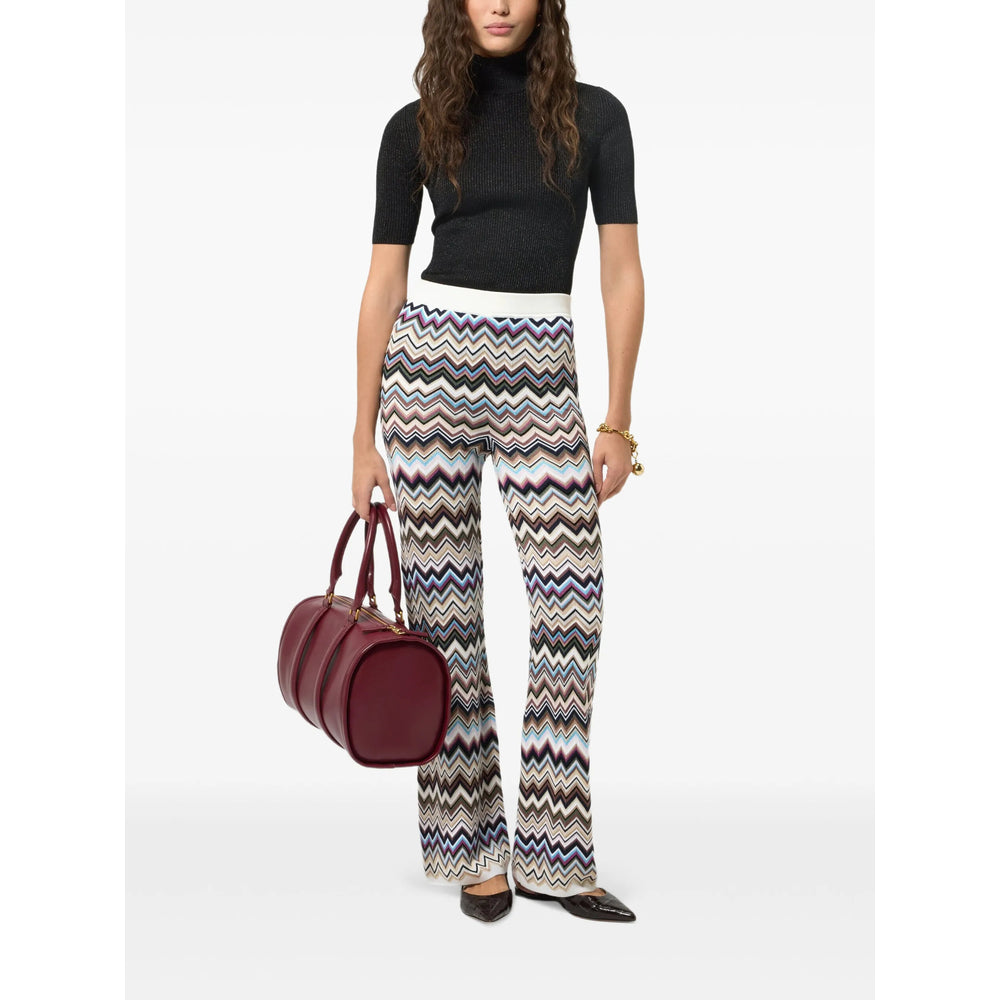 Missoni White Trousers - Flared Trousers Women MISSONI