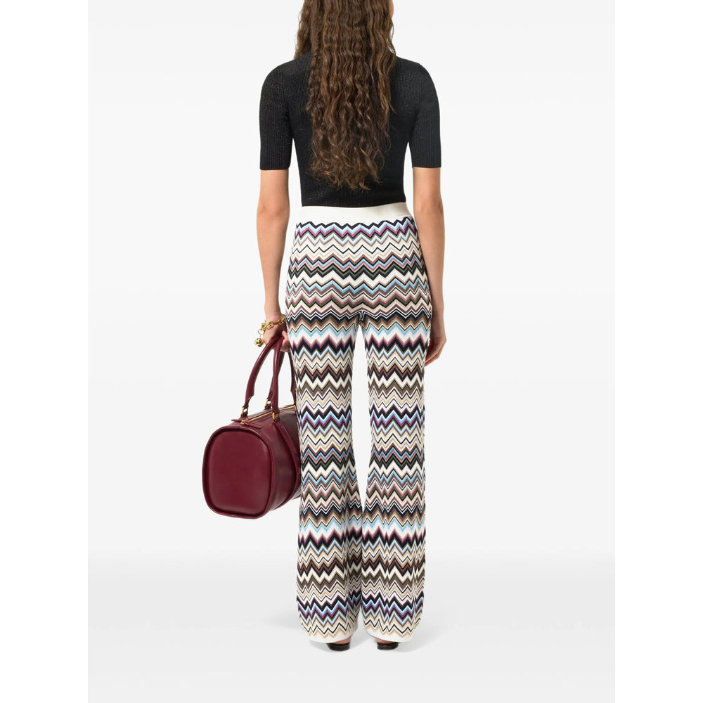 Missoni White Trousers - Flared Trousers Women MISSONI