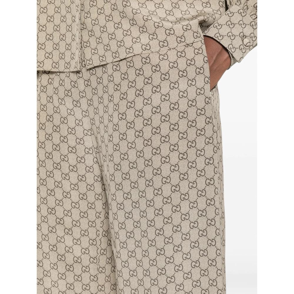 Gucci Neutrals Trousers - Palazzo Pants Women GUCCI
