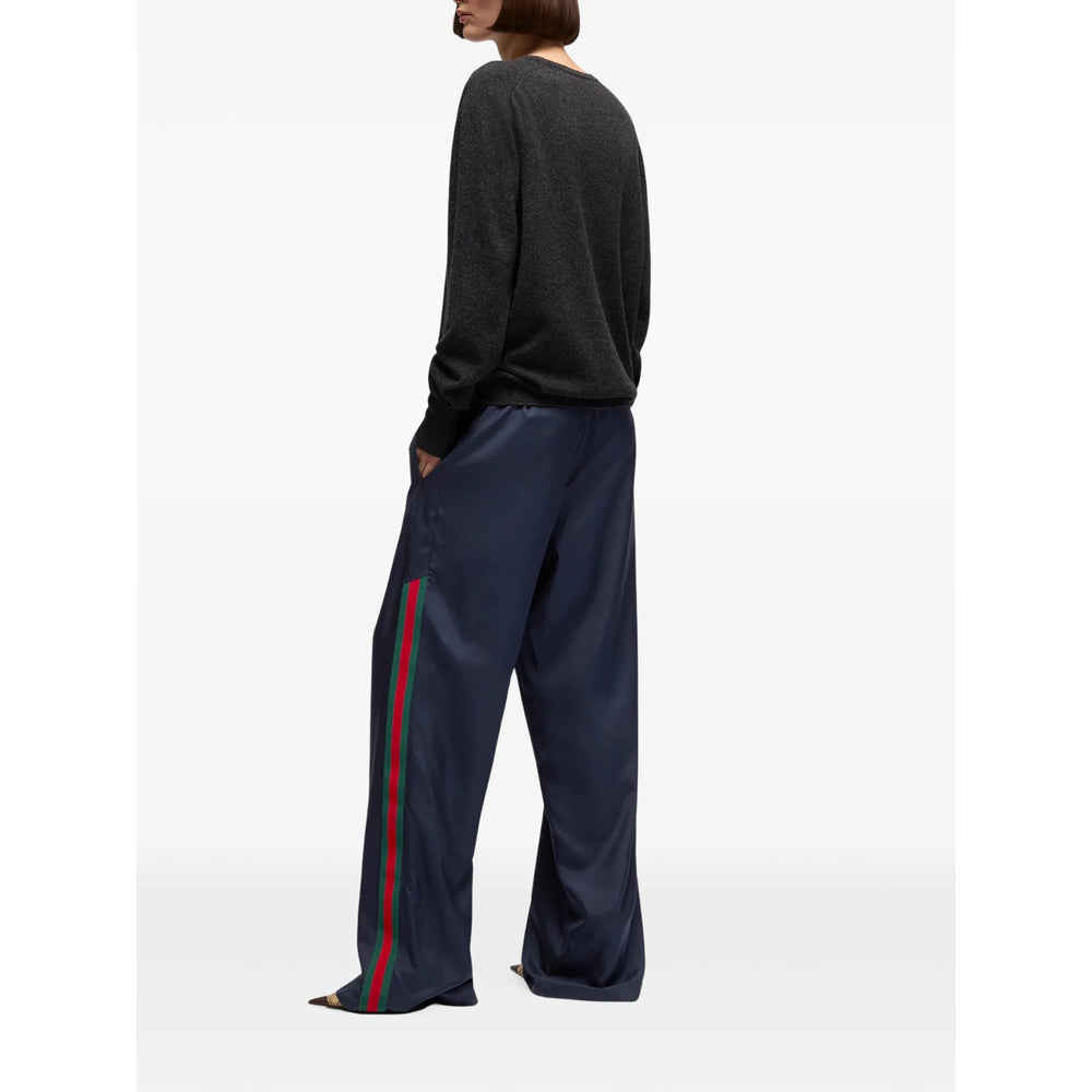 Gucci Blue Trousers - Palazzo Pants Women GUCCI