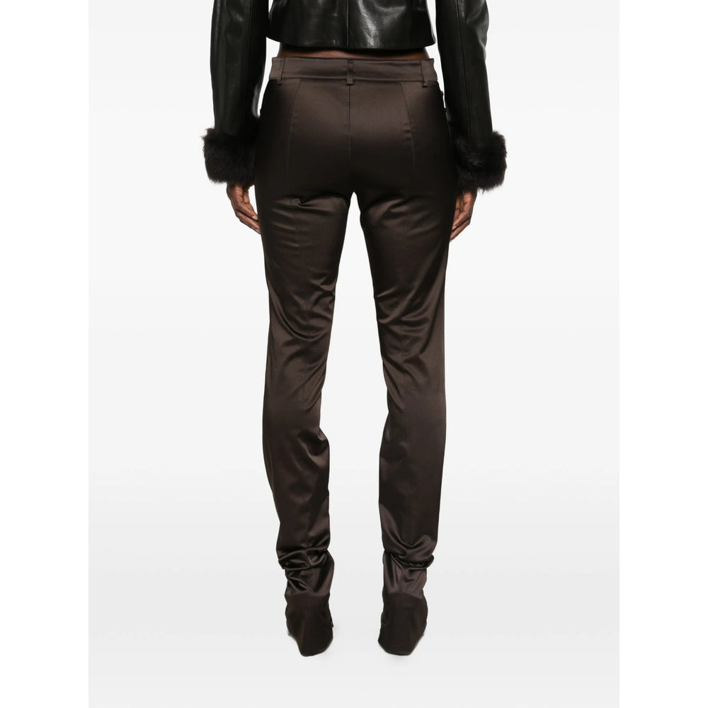 Gucci Brown Trousers - Slim-Fit Trousers Women GUCCI