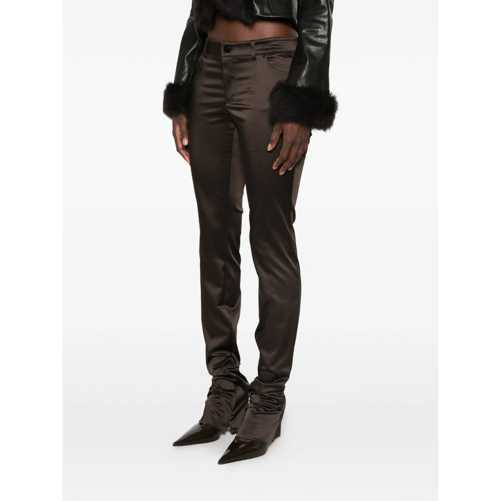 Gucci Brown Trousers - Slim-Fit Trousers Women GUCCI