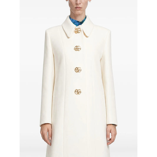 Gucci White Coats - Single Breasted Coats Women GUCCI
