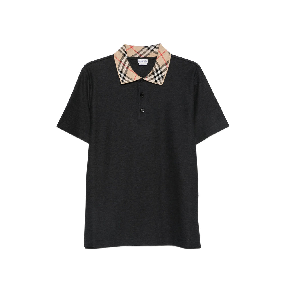 Burberry Black Polo Shirts Men BURBERRY