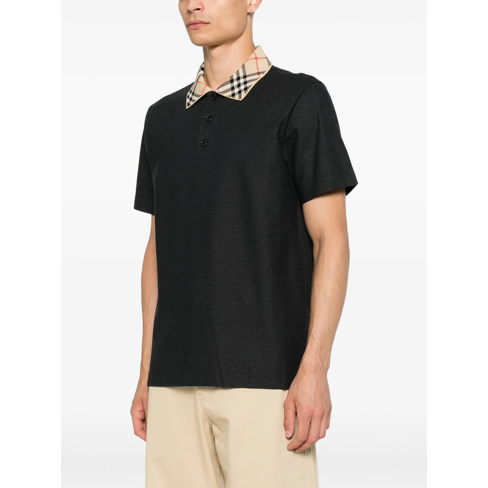 Burberry Black Polo Shirts Men BURBERRY