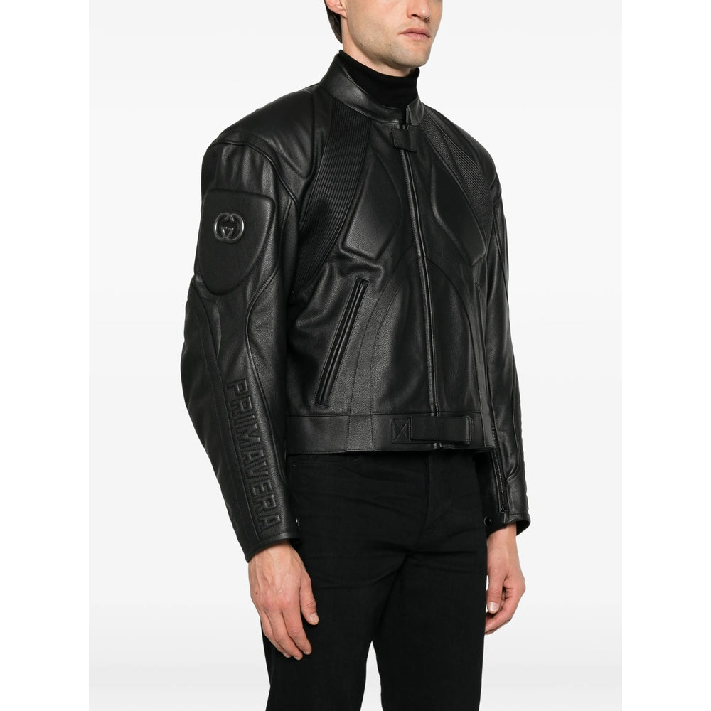 Gucci Black Jackets - Leather Jackets Men GUCCI