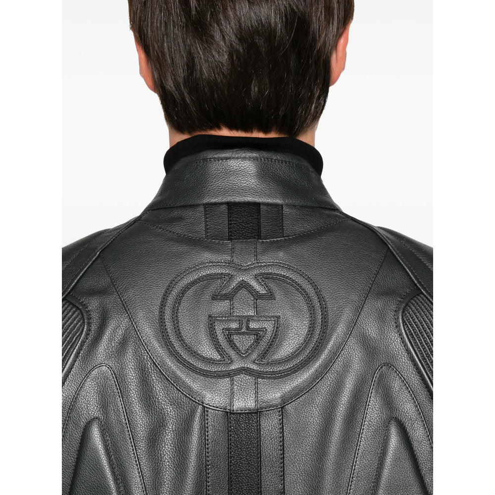 Gucci Black Jackets - Leather Jackets Men GUCCI