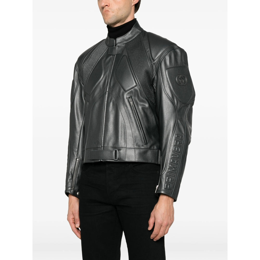 Gucci Black Jackets - Leather Jackets Men GUCCI