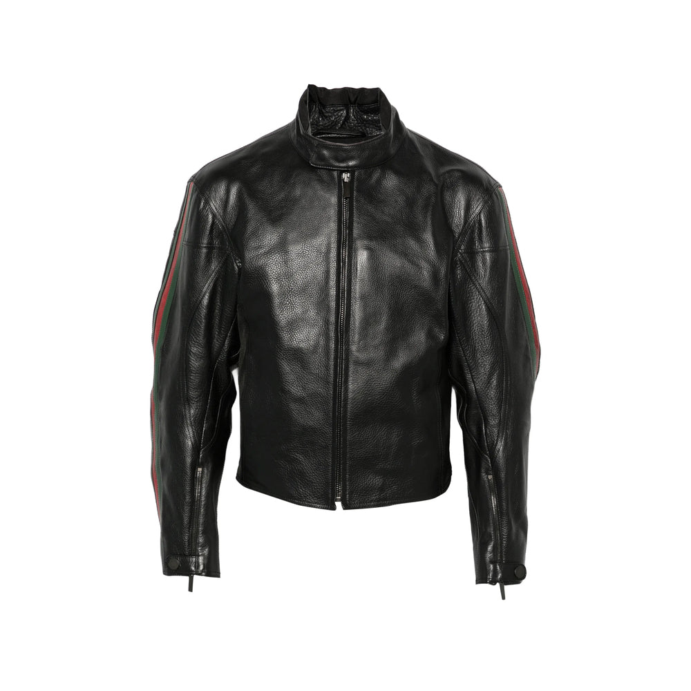 Gucci Black Jackets - Leather Jackets Men GUCCI