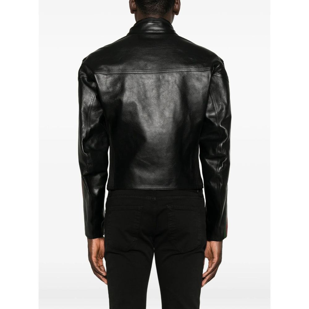 Gucci Black Jackets - Leather Jackets Men GUCCI