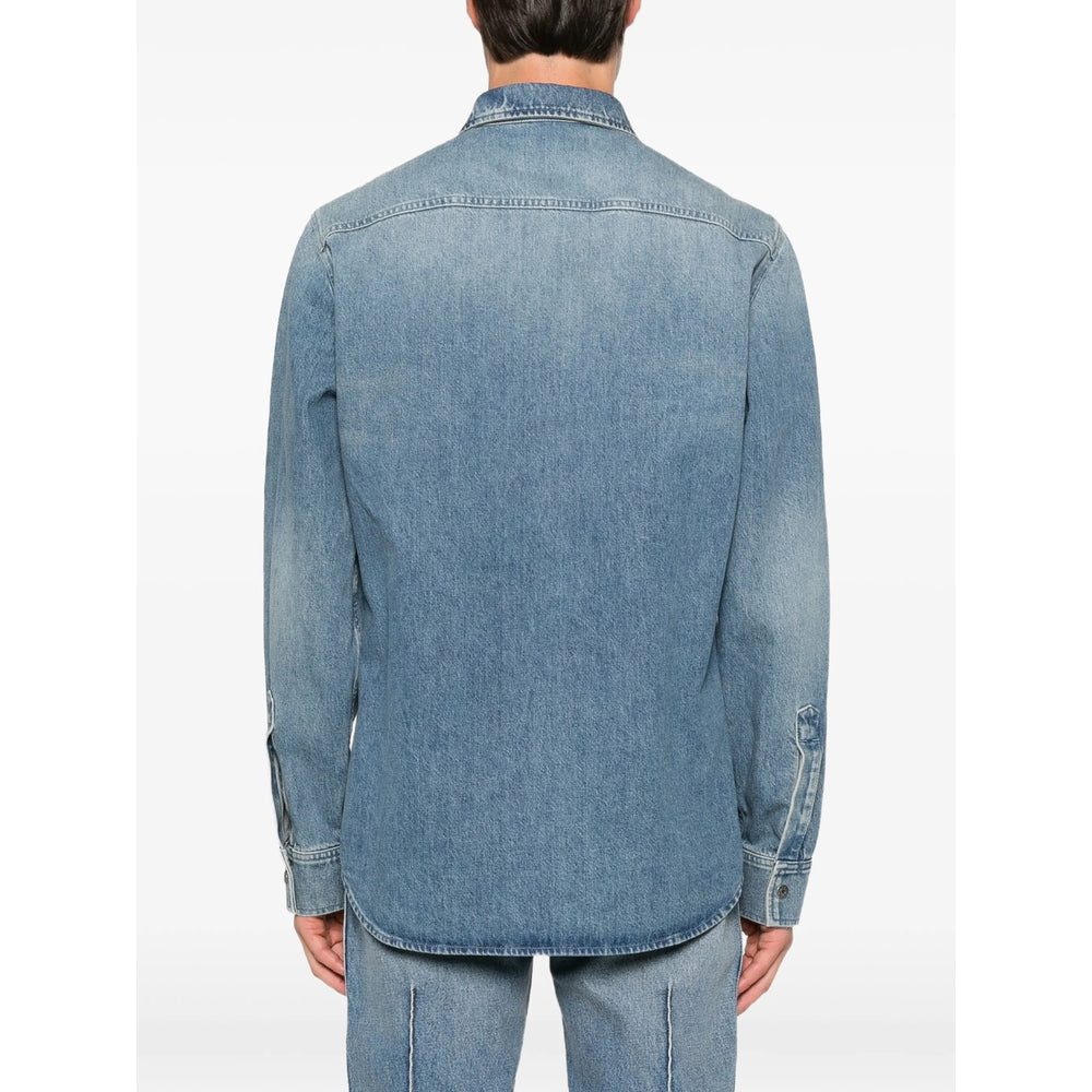 Gucci Blue Shirts Men GUCCI