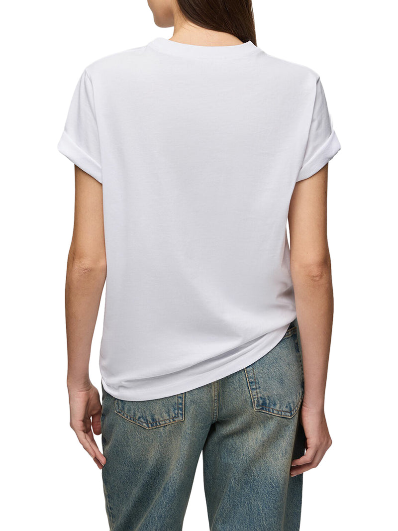 Ganni Women T-Shirt With Teddy Mushrooms Print GANNI