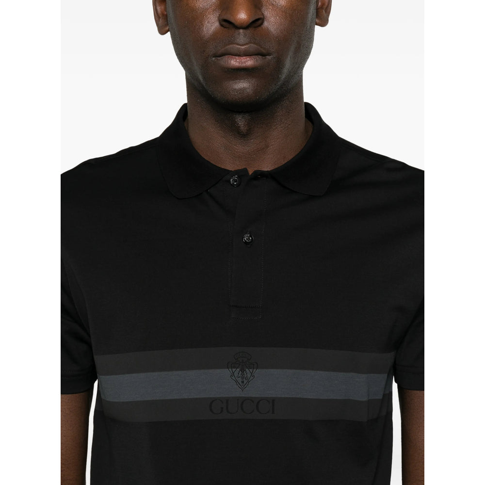 Gucci Black Polo Shirts Men GUCCI