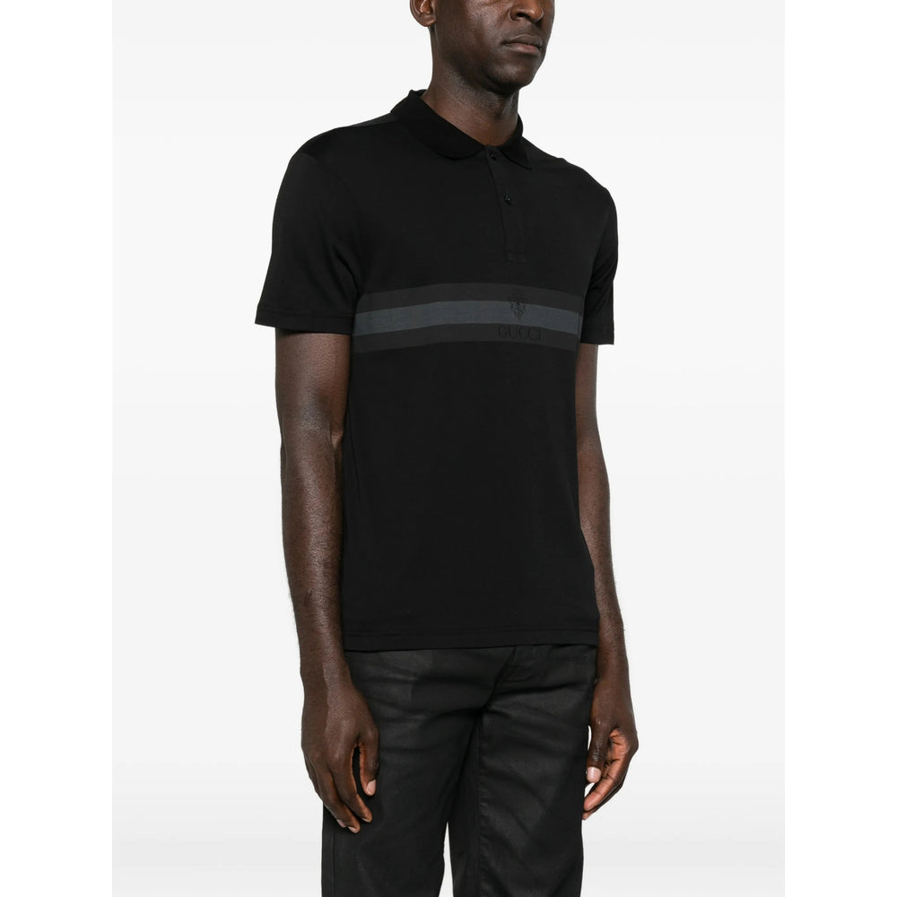 Gucci Black Polo Shirts Men GUCCI