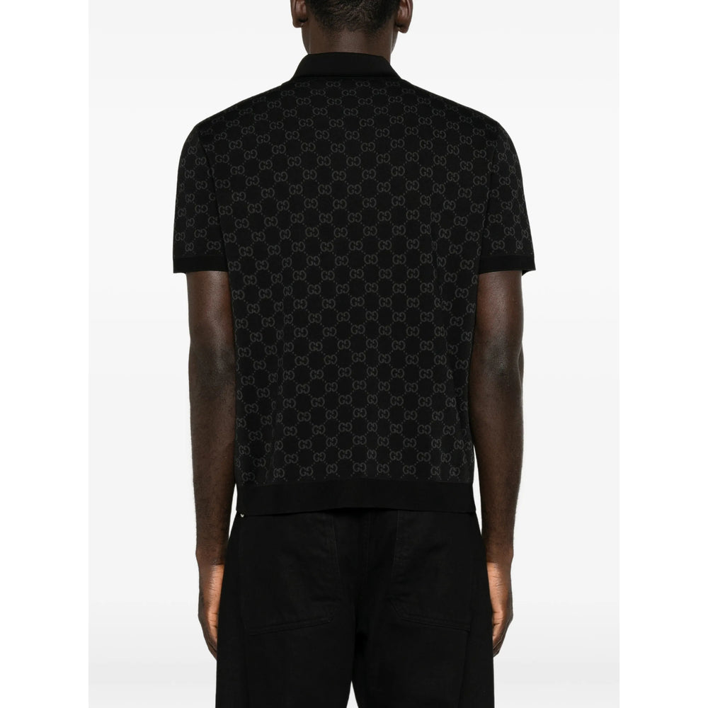 Gucci Black Polo Shirts Men GUCCI
