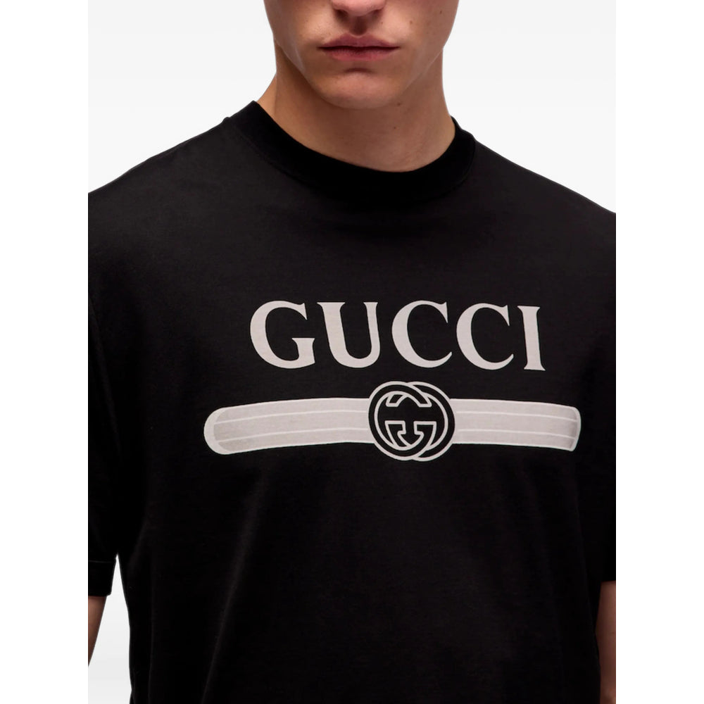 Gucci Black Polo Shirts Men GUCCI