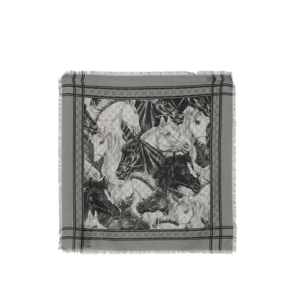 Gucci Grey Scarves Men GUCCI