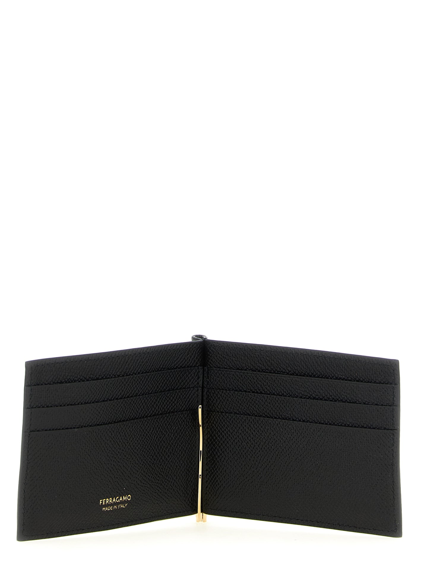 Ferragamo Men Gancini Wallet With Clip FERRAGAMO