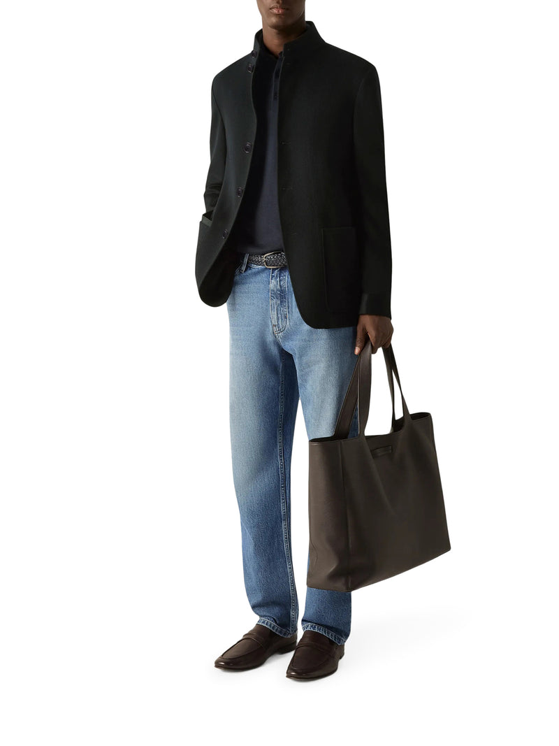 Zegna Men The Count Jacket In Cashmere Oasis ZEGNA