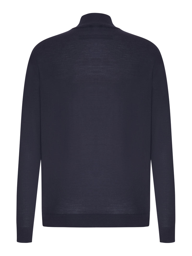 Zegna Men Trophy 15Milmil15 Wool Zip-Up Sweater ZEGNA