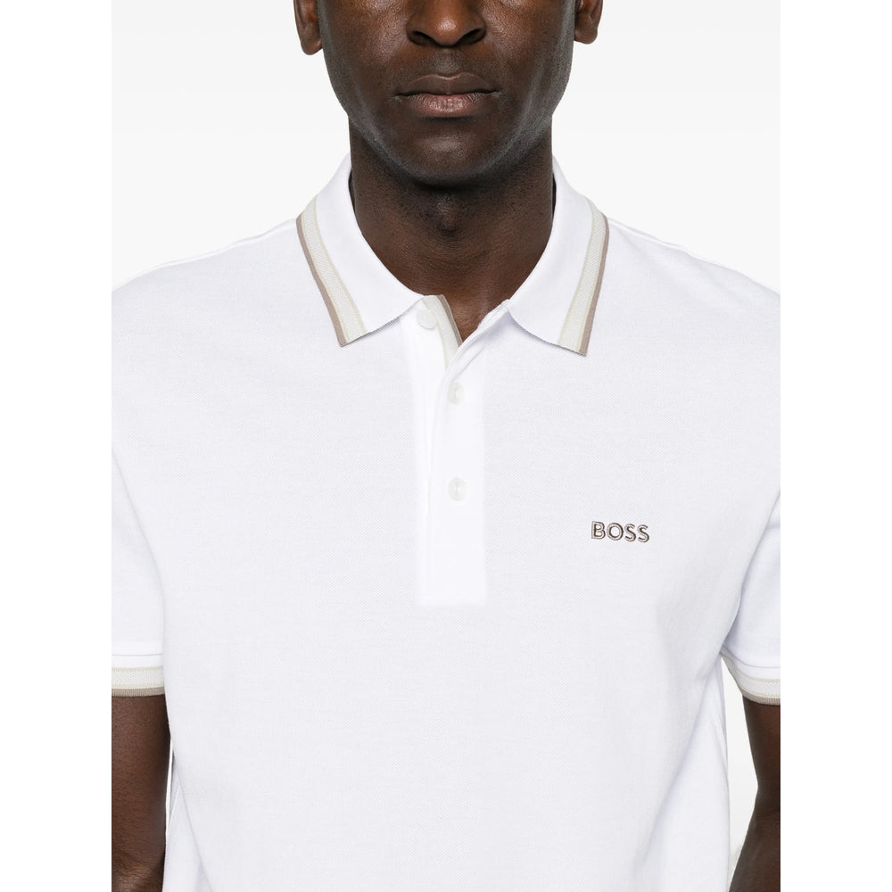 Boss White Polo Shirts Men BOSS
