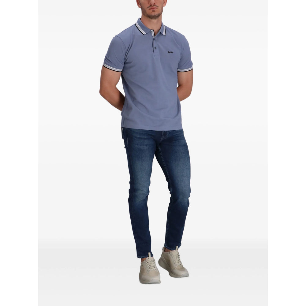 Boss Blue Polo Shirts Men BOSS