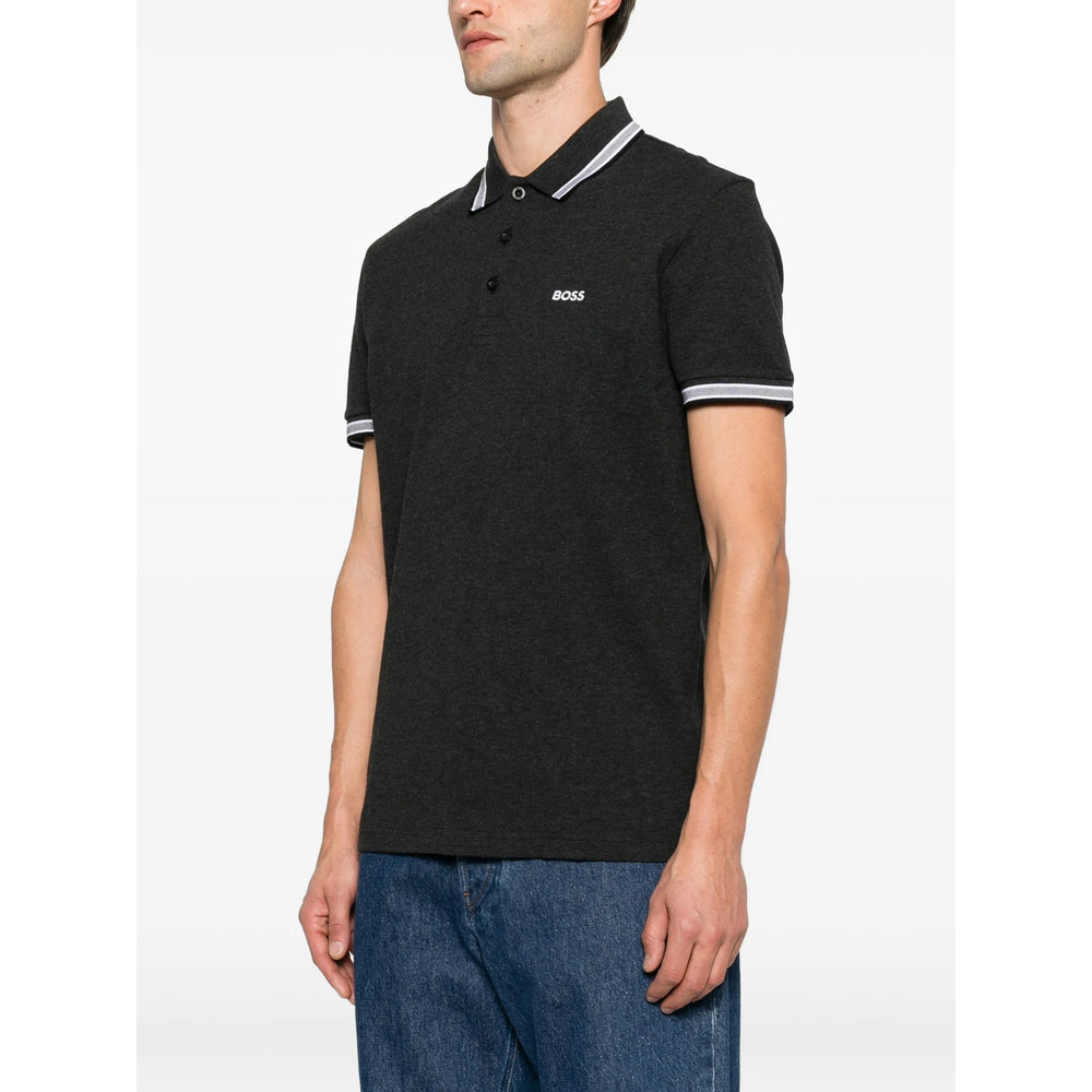 Boss Grey Polo Shirts Men BOSS
