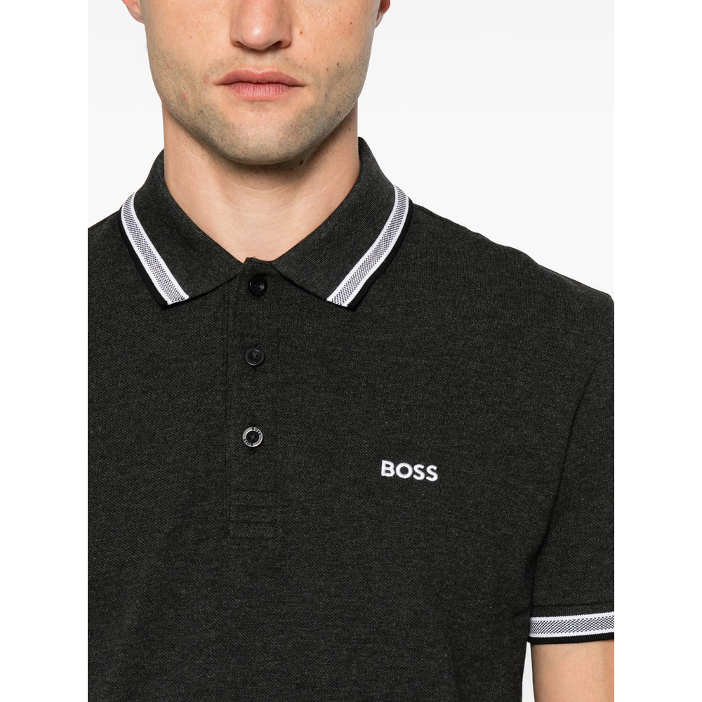 Boss Grey Polo Shirts Men BOSS