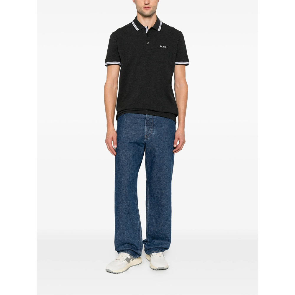 Boss Grey Polo Shirts Men BOSS