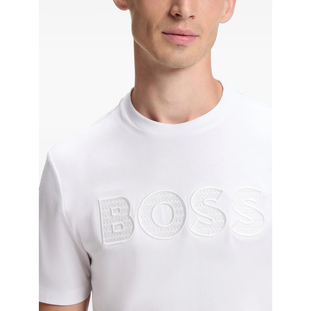 Boss White T-Shirts & Vests - T-Shirts Men BOSS