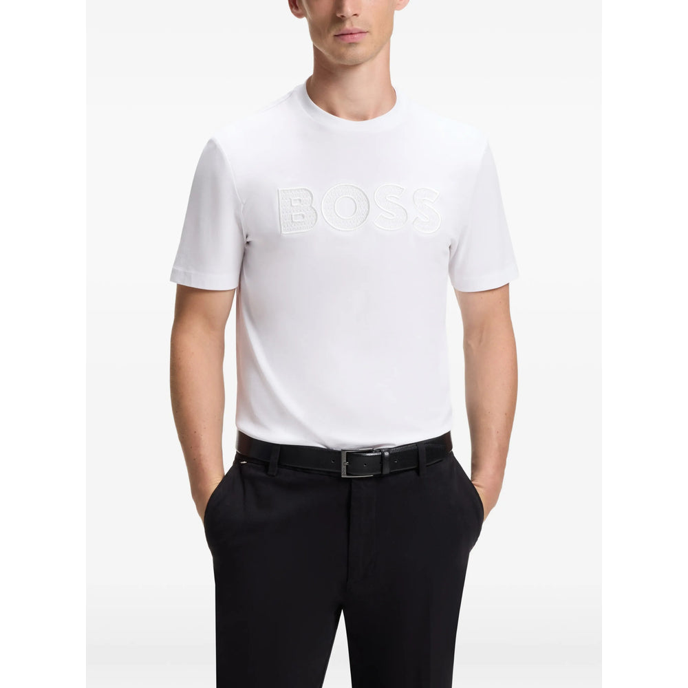 Boss White T-Shirts & Vests - T-Shirts Men BOSS