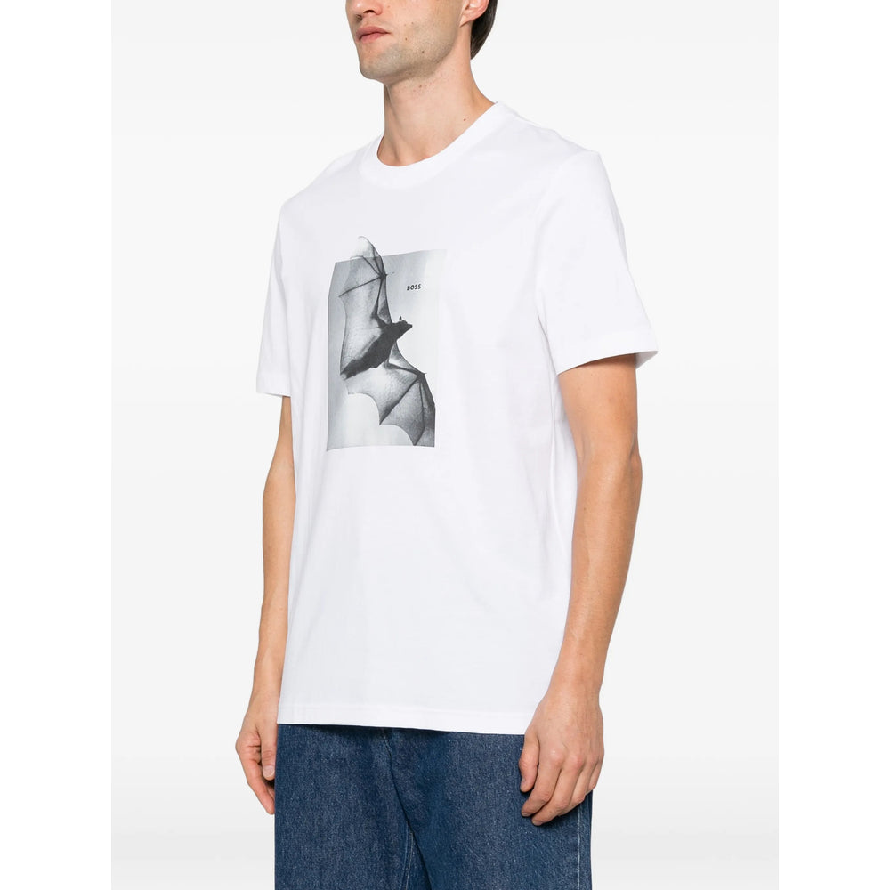 Boss White T-Shirts & Vests - T-Shirts Men BOSS