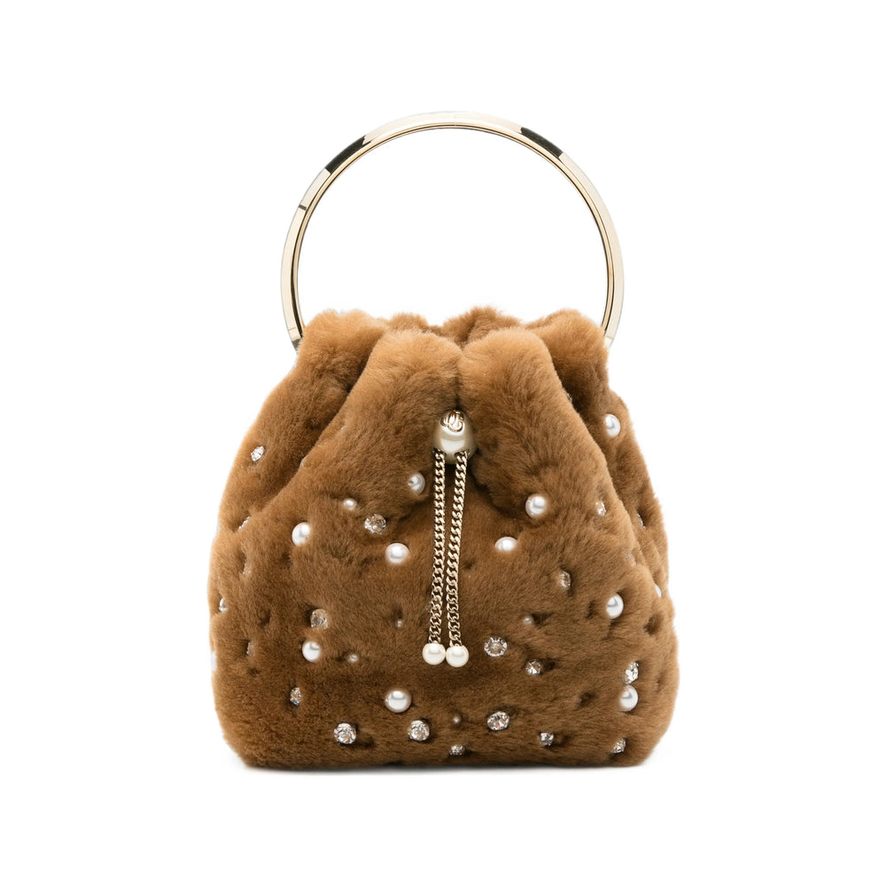 Jimmy Choo Brown Bucket Bags Women JIMMY CHOO