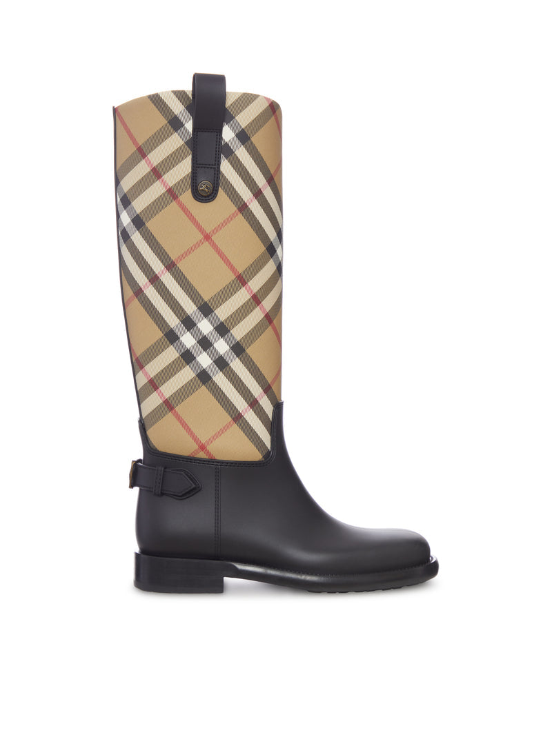 Burberry Women Rainboots Equestrian Check BURBERRY