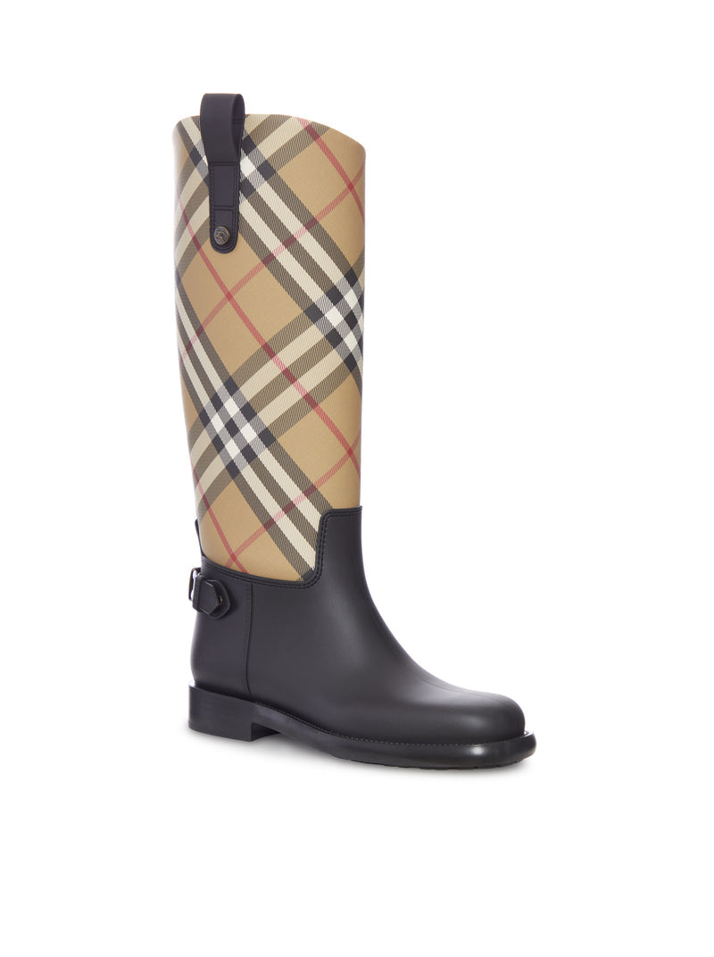 Burberry Women Rainboots Equestrian Check BURBERRY