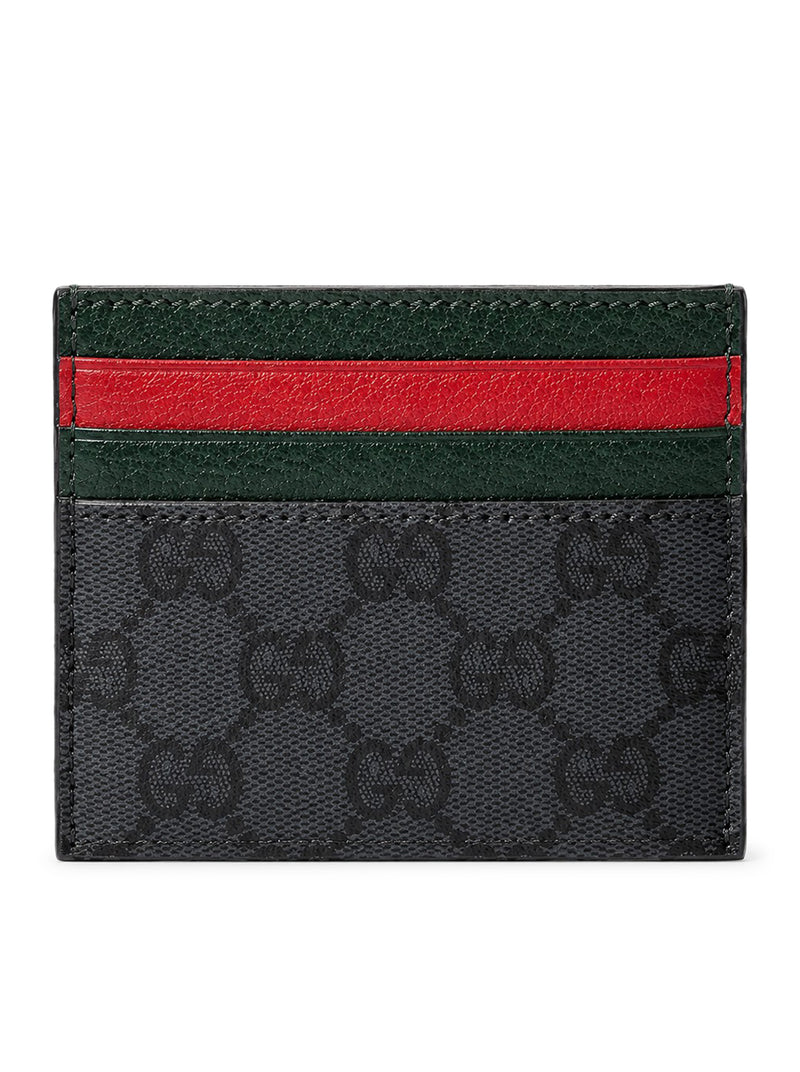 Gucci Men Card Holder With Card Slots And Web Ribbon GUCCI